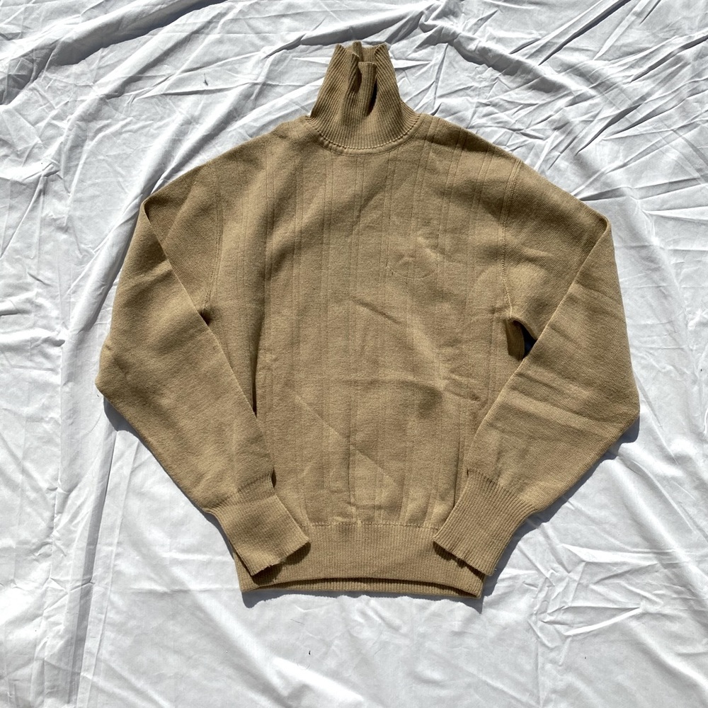 Military Grade, Tan Wool Sweater,  - Size L